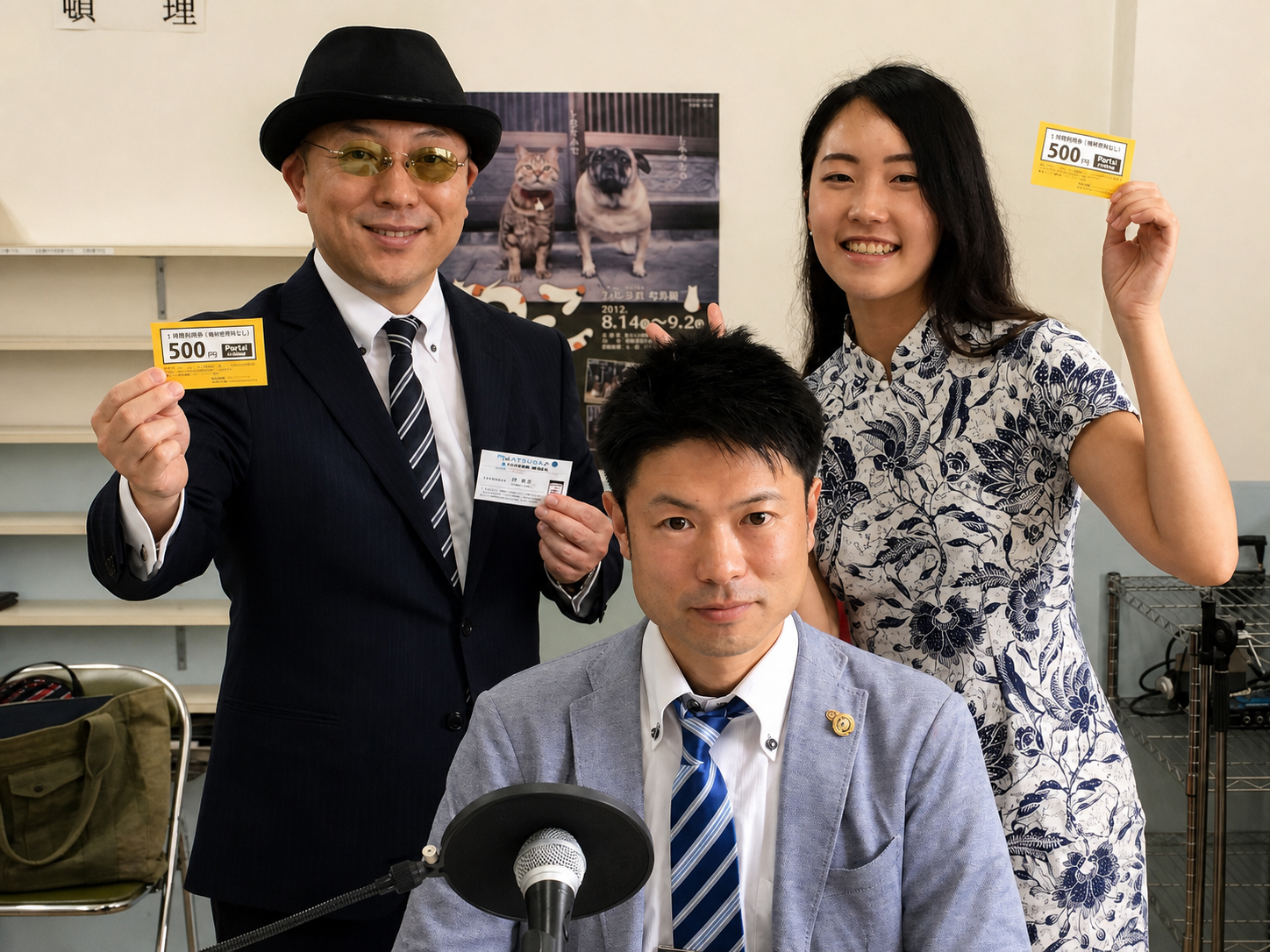 ハピプレの活動を支援したラジオ収録の様子