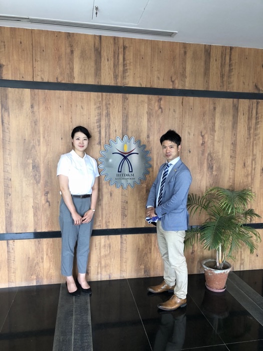IIITDM Kancheepuramを訪問した長崎大学の学生代表と当時の代表 西貴史